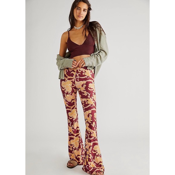 HP/ FREE PEOPLE “THE Janis Printed Bells” Wow No OFFERS - Picture 1 of 6